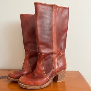 Vintage campus style boots